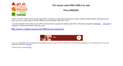 Desktop Screenshot of pric.com